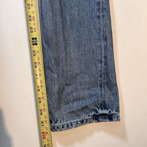 Yeezy YZY Gap Jeans Women’s 24 High Rise Distressed Medium Wash Long - Picture 7 of 9